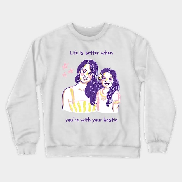 Best Friend Love Crewneck Sweatshirt by Yesh Design Store